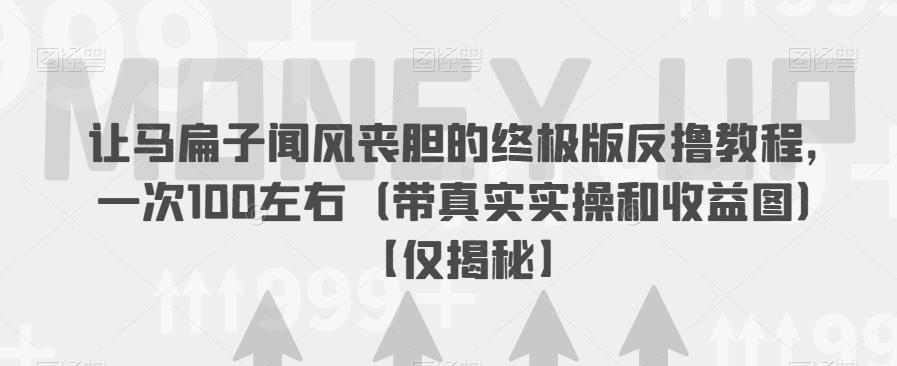 让马扁子闻风丧胆的终极版反撸教程，一次100左右（带真实实操和收益图）【仅揭秘】-淘金日记