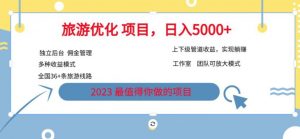 7.22旅游项目最新模式,独立后台+全国35+线路,日入5000+【揭秘】-淘金日记