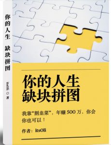 某高赞电子书《你的人生，缺块拼图——我靠“割韭菜”，年赚500万，你会你也可以》-淘金日记