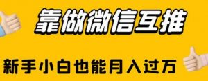 靠做微信互推，新手小白也能月入过万【揭秘】-淘金日记