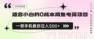 适合小白的0成本闲鱼电商项目，一部手机，教你如何日入500+的保姆级教程【揭秘】-淘金日记