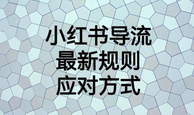 小红书导流最新规则应对方式【揭秘】-淘金日记
