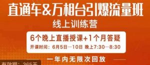 直通车&万相台引爆流量班,6天打通你开直通车·万相台的任督二脉-淘金日记