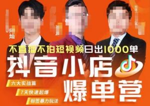 推易·抖店精细化运营，7月份线上直播课商品卡自然流推荐流，起店高阶等玩法-淘金日记
