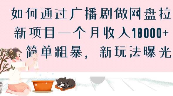 如何通过广播剧做网盘拉新项目一个月收入18000+，简单粗暴，新玩法曝光【揭秘】-淘金日记