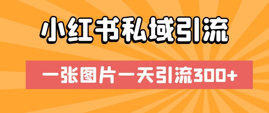 小红书私域引流,一张图片一天引流300+【揭秘】-淘金日记
