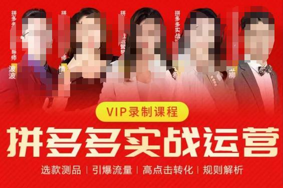 2023推易拼多多实战运营,选款测品、引爆流量、高点击转化、规则解析-淘金日记