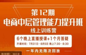 陈少珊·电商中层管理能力提升班，学习对象-电商公司各个岗位的主管，20人人以内的电商公司老板-淘金日记
