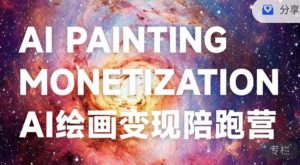 蛮驴·AI绘画变现陪跑营,快速产出可商业变现的图-淘金日记