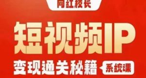 网红校长短视频IP变现通关秘籍|系统课,产品篇,短视频篇,商业篇,私域篇,直播篇-淘金日记