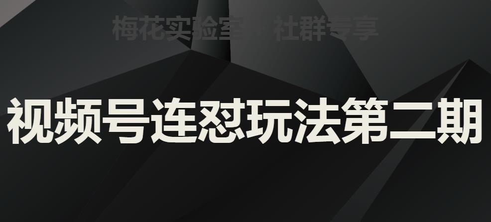 梅花实验室社群视频号连怼玩法第二期，实操讲解全部过程-淘金日记