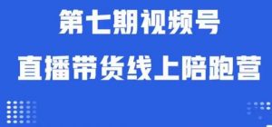 视频号直播带货线上陪跑营第七期:算法解析+起号逻辑+实操运营-淘金日记