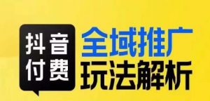 抖音付费全域推广玩法解析，抓住平台红利，小付费撬动大流量-淘金日记