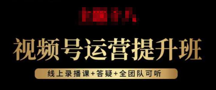 视频号运营提升班:视频号起号逻辑,视频号选品技巧及带货-淘金日记