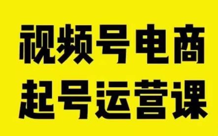 视频号电商起号运营课,教新人如何自然流起号,助力商家0-1突破-淘金日记