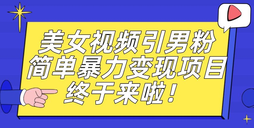 价值3980的男粉暴力引流变现项目，一部手机简单操作，新手小白轻松上手，每日收益500+【揭秘】-淘金日记