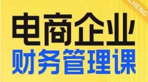 电商企业财务管理线上课，为电商企业规划财税-淘金日记