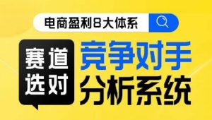 电商盈利8大体系·赛道选对,竞争对手分析系统线上课-淘金日记