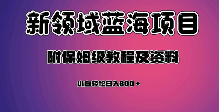 虚拟资源蓝海领域新项目,轻松日入800+,附保姆级教程及资料-淘金日记