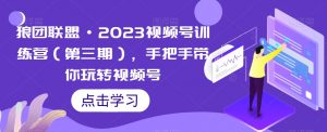 狼团联盟·2023视频号训练营(第三期),手把手带你玩转视频号-淘金日记