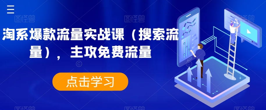 淘系爆款流量实战课(搜索流量),主攻免费流量-淘金日记