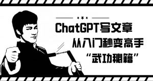 ChatGPT写文章,从入门秒变高手的‘武功秘籍’【揭秘】-淘金日记