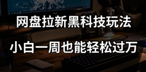 网盘拉新黑科技玩法,小白一周也能轻松过万【全套视频教程+黑科技】【揭秘】-淘金日记