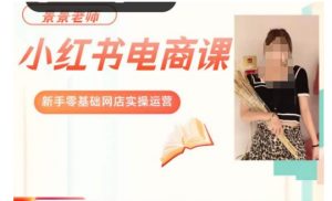 景景小红书电商新手实操课程，新手零基础网店实操运营-淘金日记