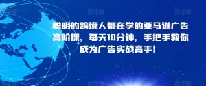 聪明的跨境人都在学的亚马逊广告高阶课,每天10分钟,手把手教你成为广告实战高手!-淘金日记