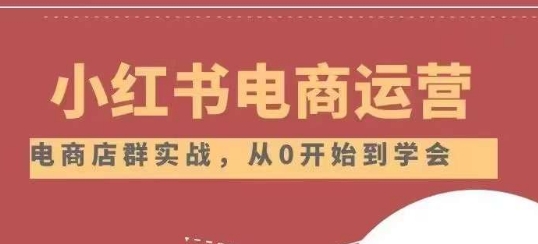 小红书店铺运营从小白到大神2.0,从入门到精通-淘金日记