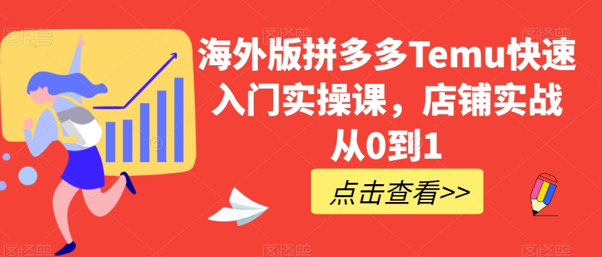海外版拼多多Temu快速入门实操课,店铺实战从0到1-淘金日记