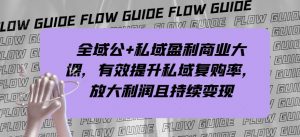 全域公+私域盈利商业大课,有效提升私域复购率,放大利润且持续变现-淘金日记