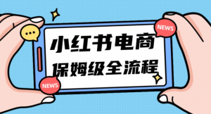 月入5w小红书掘金电商,11月最新玩法,实现弯道超车三天内出单,小白新手也能快速上手-淘金日记