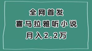 全网首发，喜马拉雅挂机听小说月入2万＋【揭秘】-淘金日记