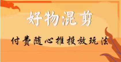 【万三】好物混剪付费随心推投放玩法,随心投放小课抖音教程-淘金日记