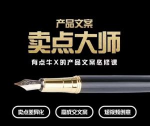 产品文案【卖点大师】高转化电商,有点牛X的产品文案必修课-淘金日记