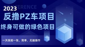 2023反撸PZ车项目，终身可做的绿色项目，一天保底一张，简单、无脑操作【仅揭秘】-淘金日记