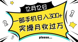 【全网变现首发】新手实操单号日入500+，渠道收益稳定，项目可批量放大【揭秘】-淘金日记