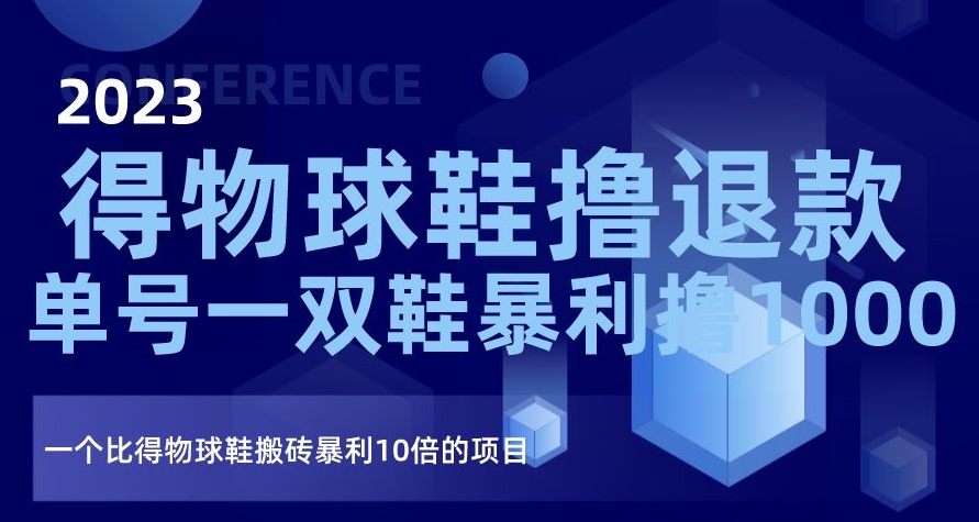 2023得物球鞋撸退款，单号一双鞋暴利撸1000，一个比得物球鞋搬砖暴利10倍的项目【揭秘】-淘金日记