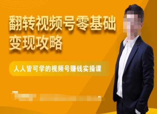 微信视频号零基础变现攻略,人人皆可学的视频号赚钱实操课-淘金日记