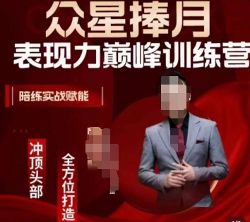 众星捧月表现力巅峰训练营,全方位打造,陪练实战赋能-淘金日记
