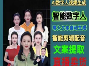 伍老师Ai数字人快速剪辑制作以及变现视频课-淘金日记