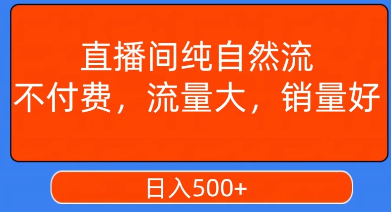 视频号直播间纯自然流，不付费，白嫖自然流，自然流量大，销售高，月入15000+【揭秘】-淘金日记