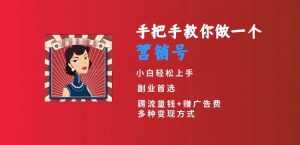 手把手教你做一个营销号,小白短视频创业首选,从做一个营销号开始,日入300+【揭秘】-淘金日记