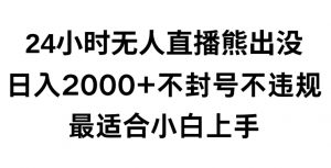 快手24小时无人直播熊出没,不封直播间,不违规,日入2000+,最适合小白上手,保姆式教学【揭秘】-淘金日记