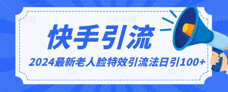 2024全网最新讲解老人脸特效引流方法,日引流100+,制作简单,保姆级教程【揭秘】-淘金日记