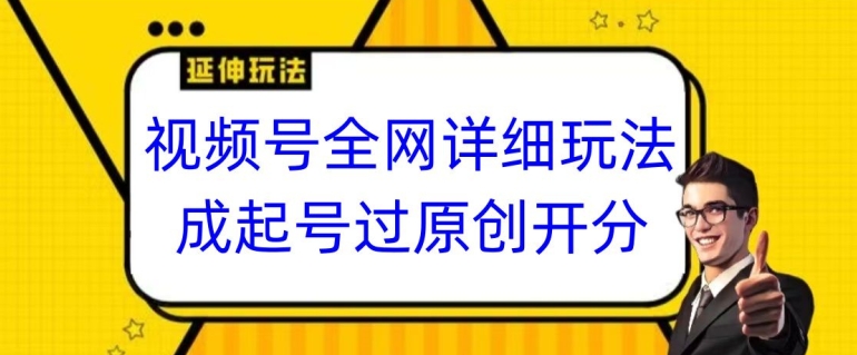 视频号全网最详细玩法,起号过原创开分成,单号日入300+【揭秘】-淘金日记