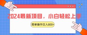 2024最新项目,红娘项目,简单操作轻松日入800+【揭秘】-淘金日记