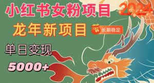 小红书女粉头像项目，单日变现5000+，适合在家做的副业，长期稳定【揭秘】-淘金日记