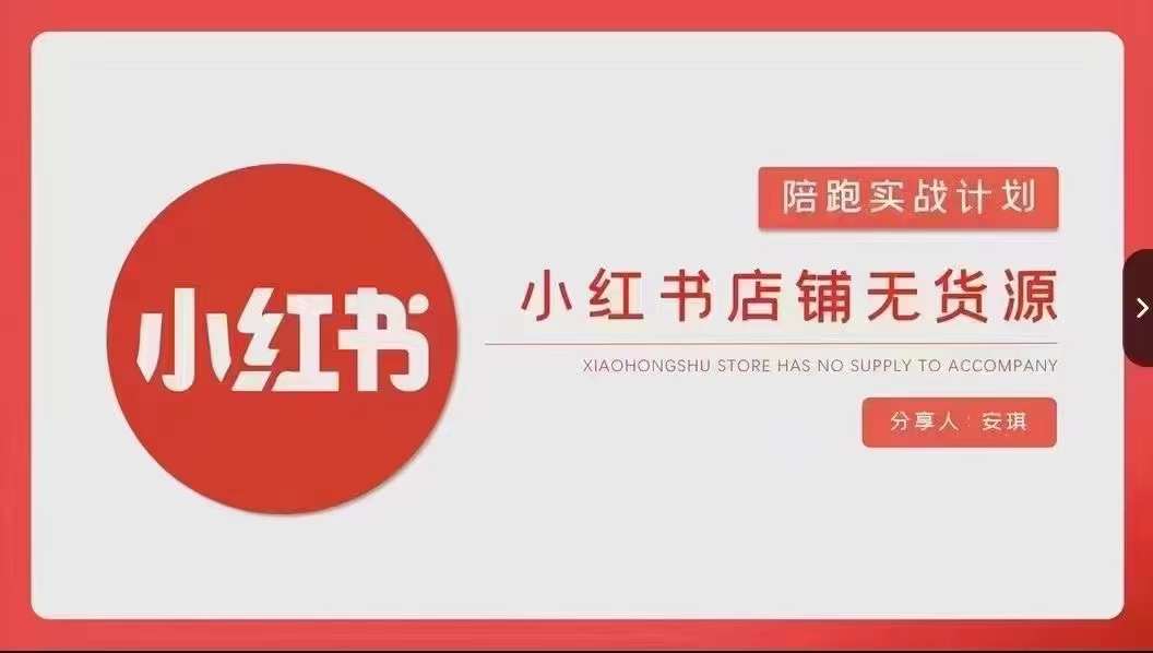 安琪-小红书店铺无货源实战,开店到售后全流程操作-淘金日记